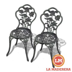 Mesa + Sillas Aluminio Fundido modelo 