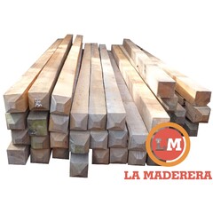 Postes Cuadrados De Quebracho Blanco. Medidas Varias.